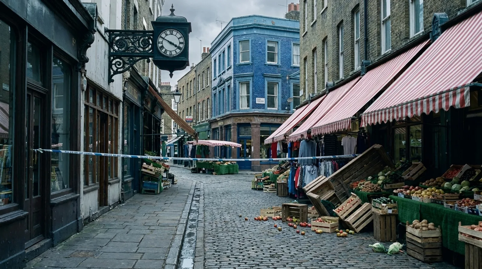 Kestrel Street, cordoned