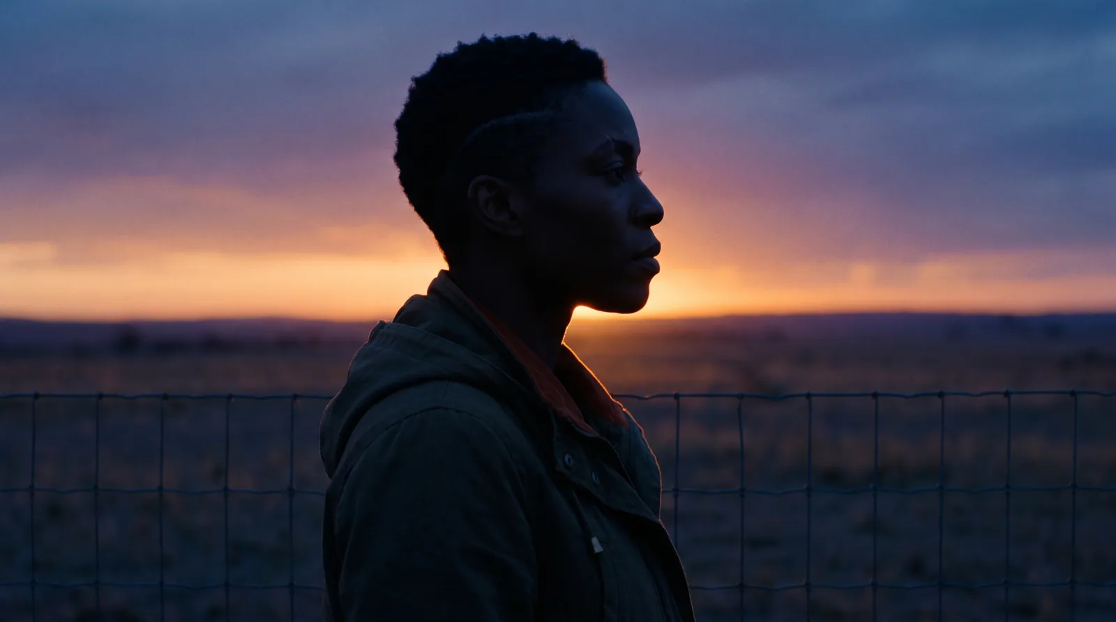 Mara as live action: Sc. 52A, EXT. BOUNDARY FENCE - DUSK